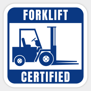 Forklift Certified Operator Sticker